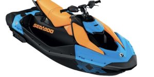 SEA DOO - SPARK 3UP TRIXX 90 - Gulfstream Blue / Orange Crush – 2026
